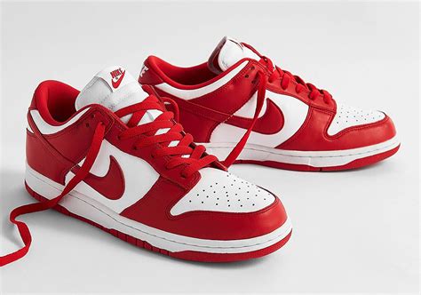 nike dunk low university red fake|nike dunk low championship red.